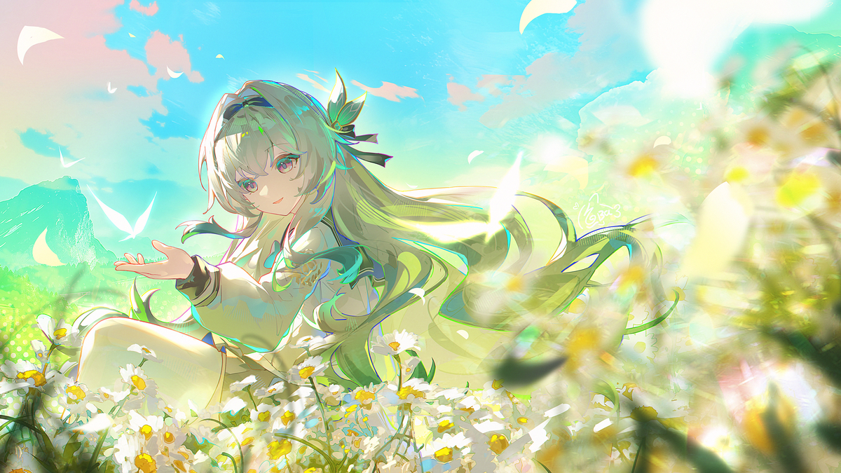 This is a pixiv picture whose title is 流萤.