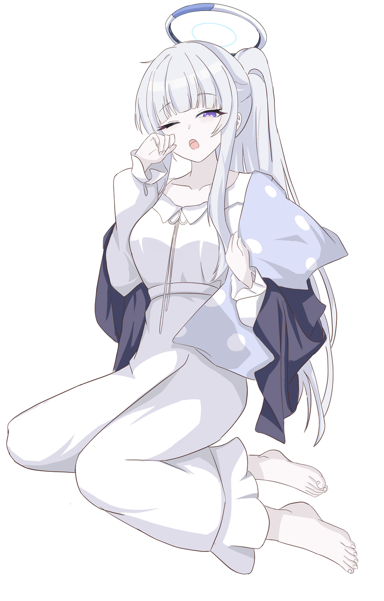 This is a pixiv picture whose title is 生塩ノア(パジャマ).