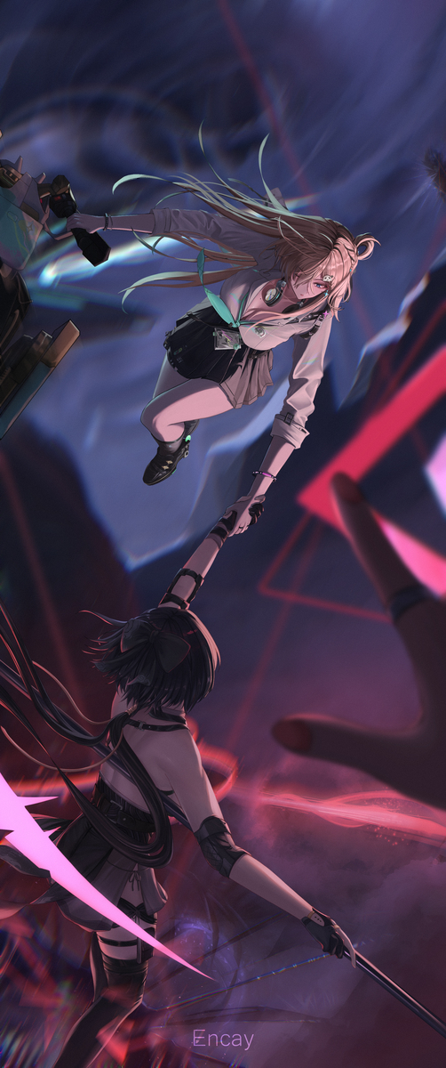 This is a pixiv picture whose title is Void worm battle.