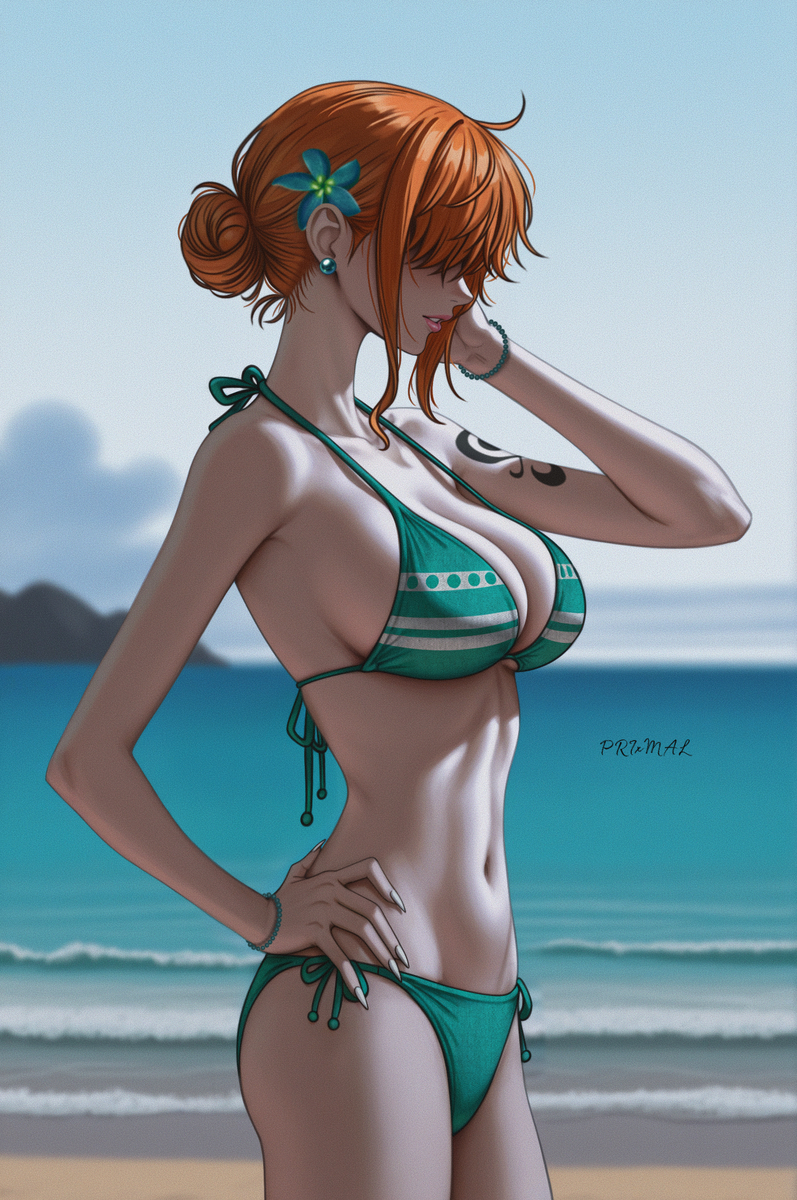 This is a pixiv picture whose title is Nami our beautiful Navigator <3.