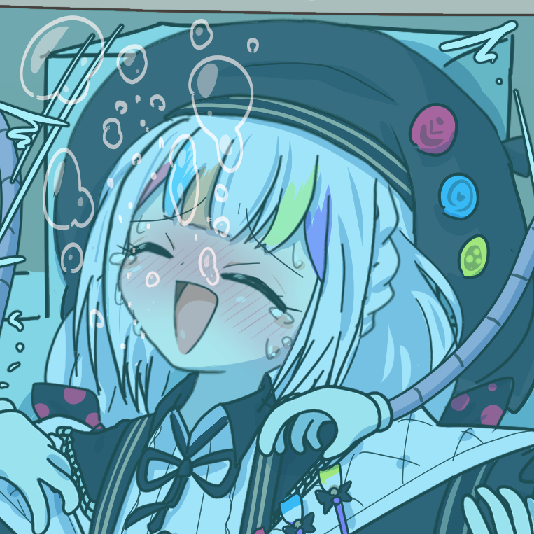 This is a pixiv picture whose title is ノアちゃん 水中くすぐり地獄＋石化.