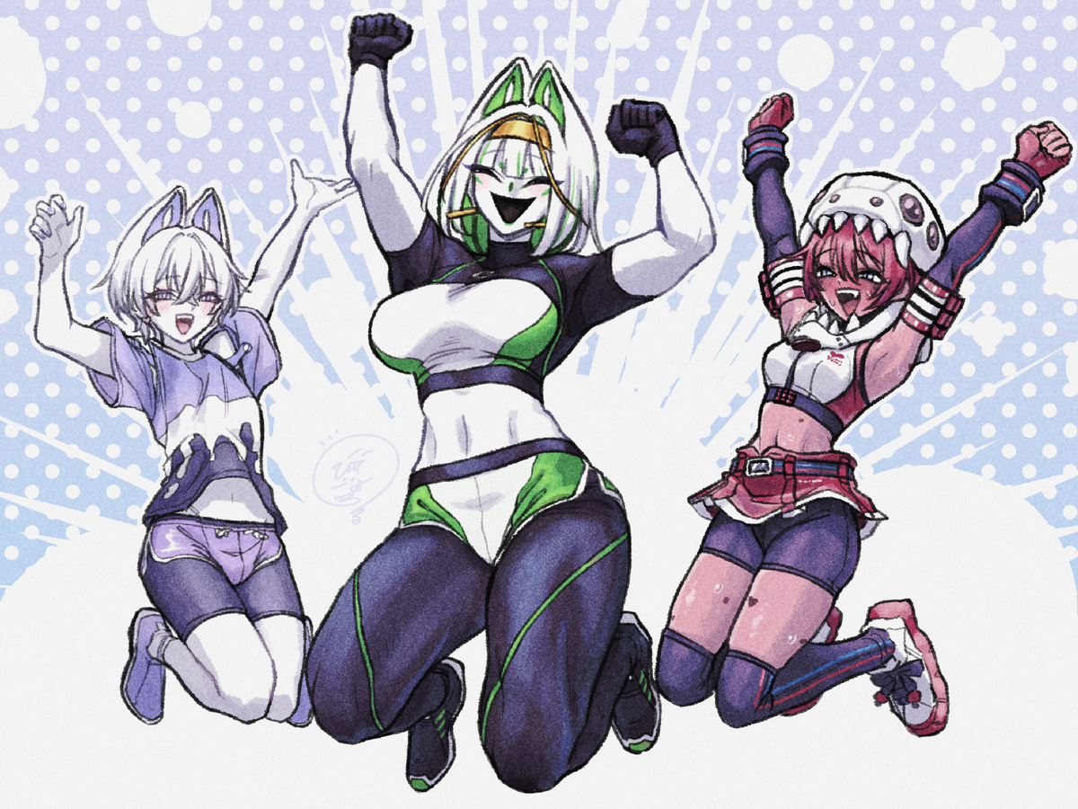 This is a pixiv picture whose title is ビャッコパシティ健康部.