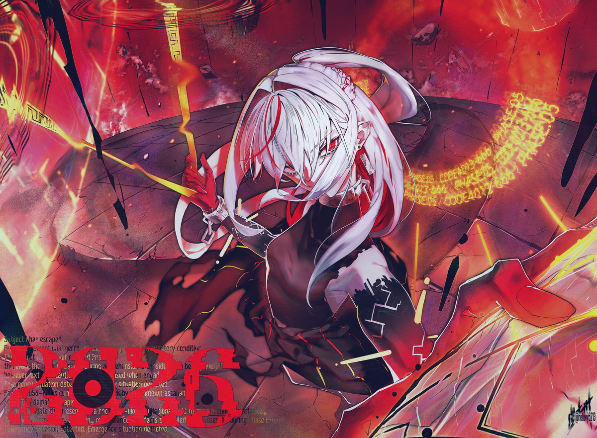 This is a pixiv picture whose title is 2026.