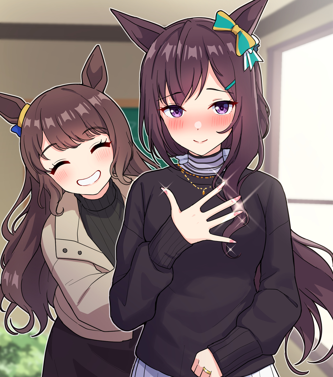 This is a pixiv picture whose title is (元画像リンク有)ネイルしてもらったドーベル(32歳).