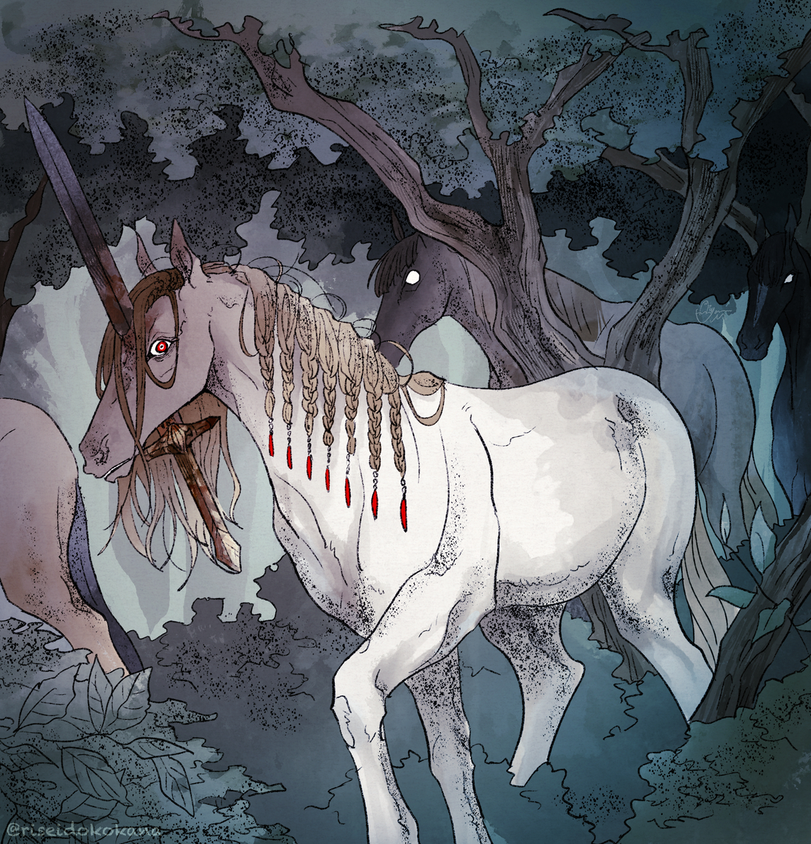 This is a pixiv picture whose title is 動物一次創作まとめ.