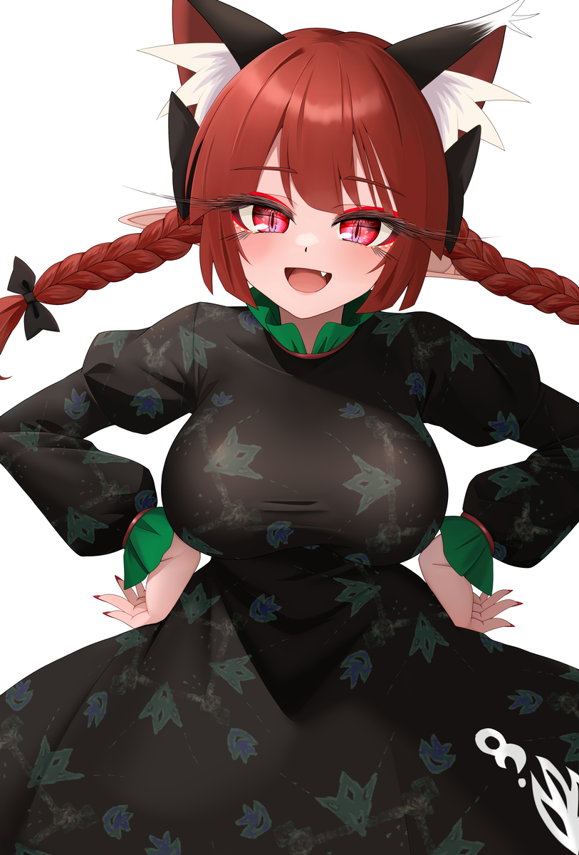 This is a pixiv picture whose title is 微笑みお燐ちゃん.