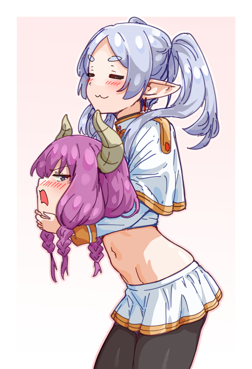 This is a pixiv picture whose title is Frieren Aura.