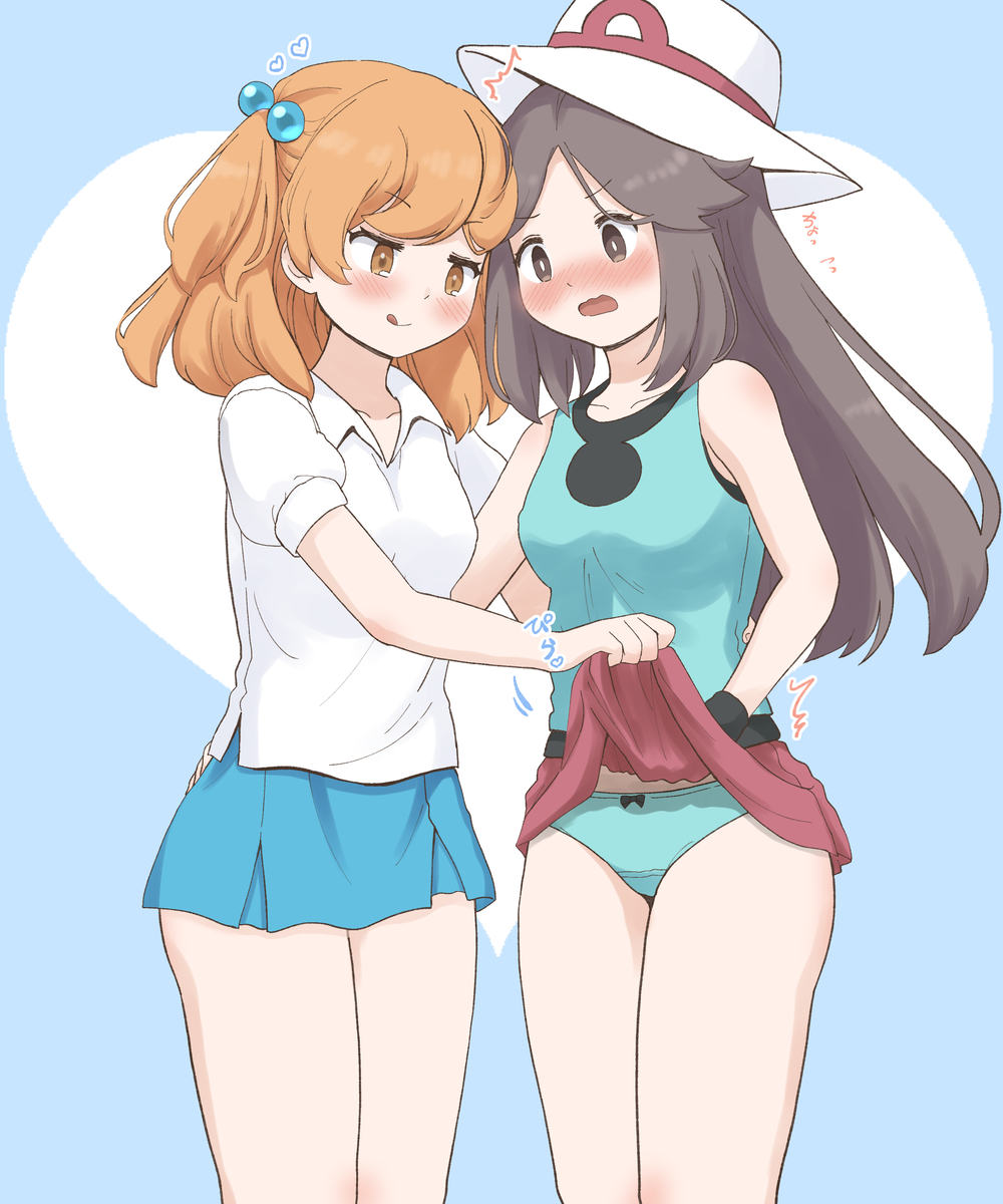 This is a pixiv picture whose title is 【リク】めくりあう💕.