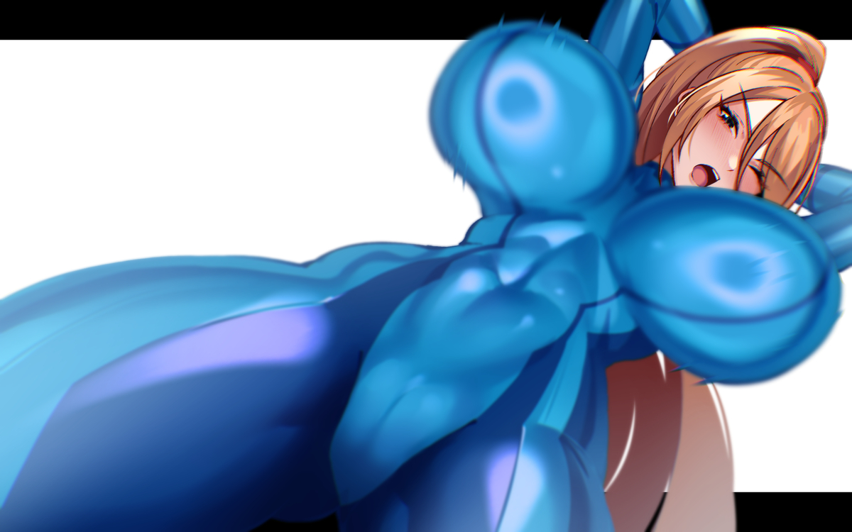 This is a pixiv picture whose title is Zerosuit samus.