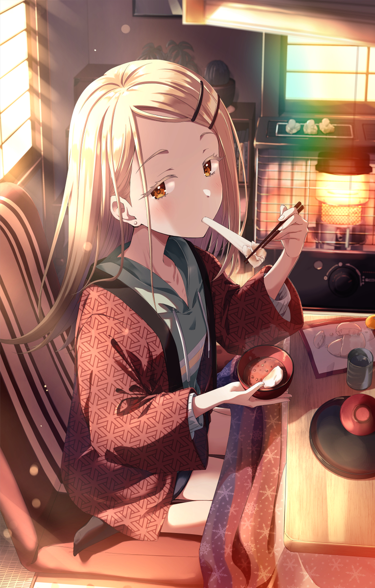 This is a pixiv picture whose title is 鏡開き.