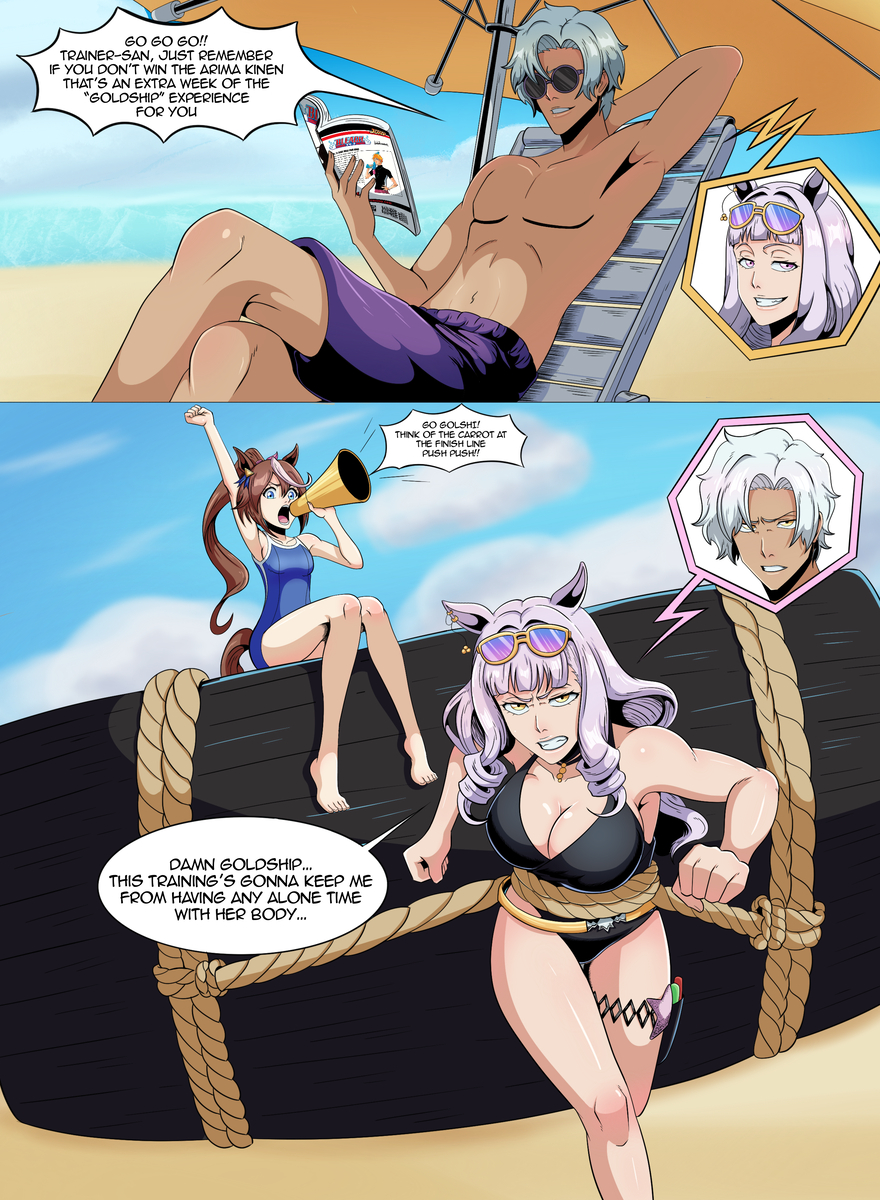 This is a pixiv picture whose title is Anything but Training.