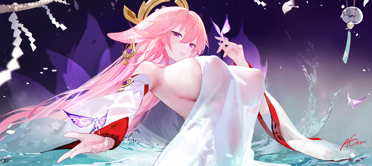 This is a pixiv picture whose title is 双峰.
