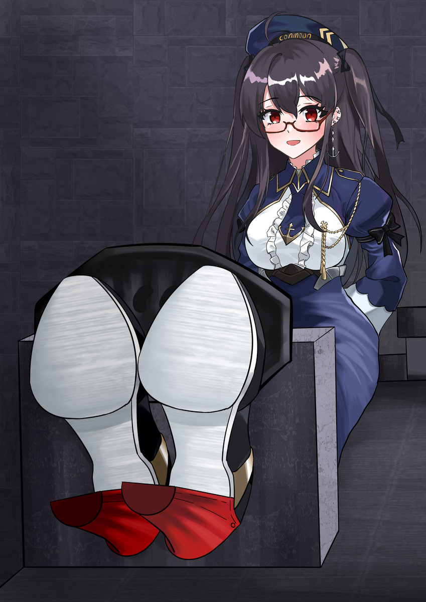 This is a pixiv picture whose title is 碧蓝航线：惩罚伦敦舰.