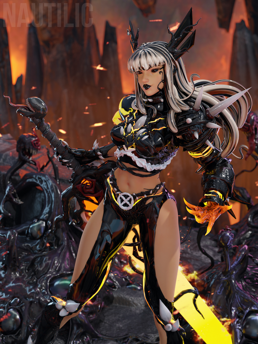 This is a pixiv picture whose title is Symbiote Magik.