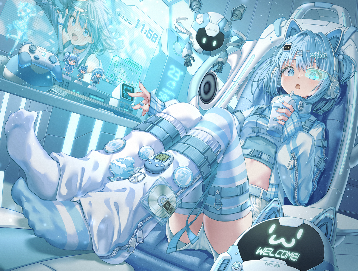 This is a pixiv picture whose title is ROOM.