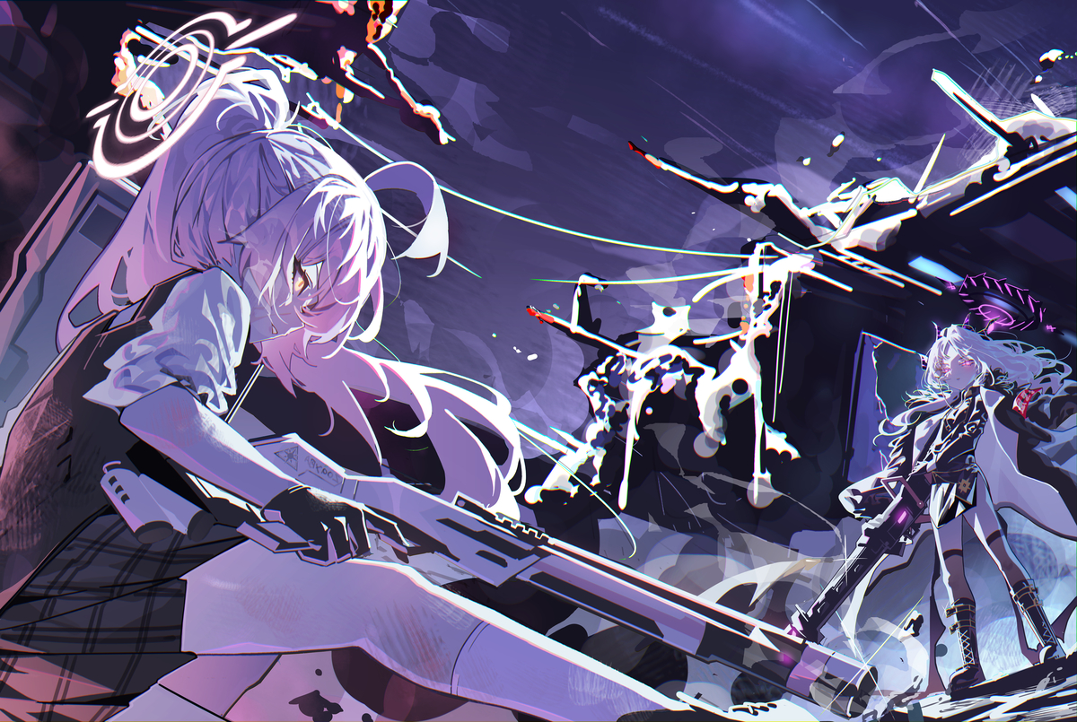 This is a pixiv picture whose title is VS.