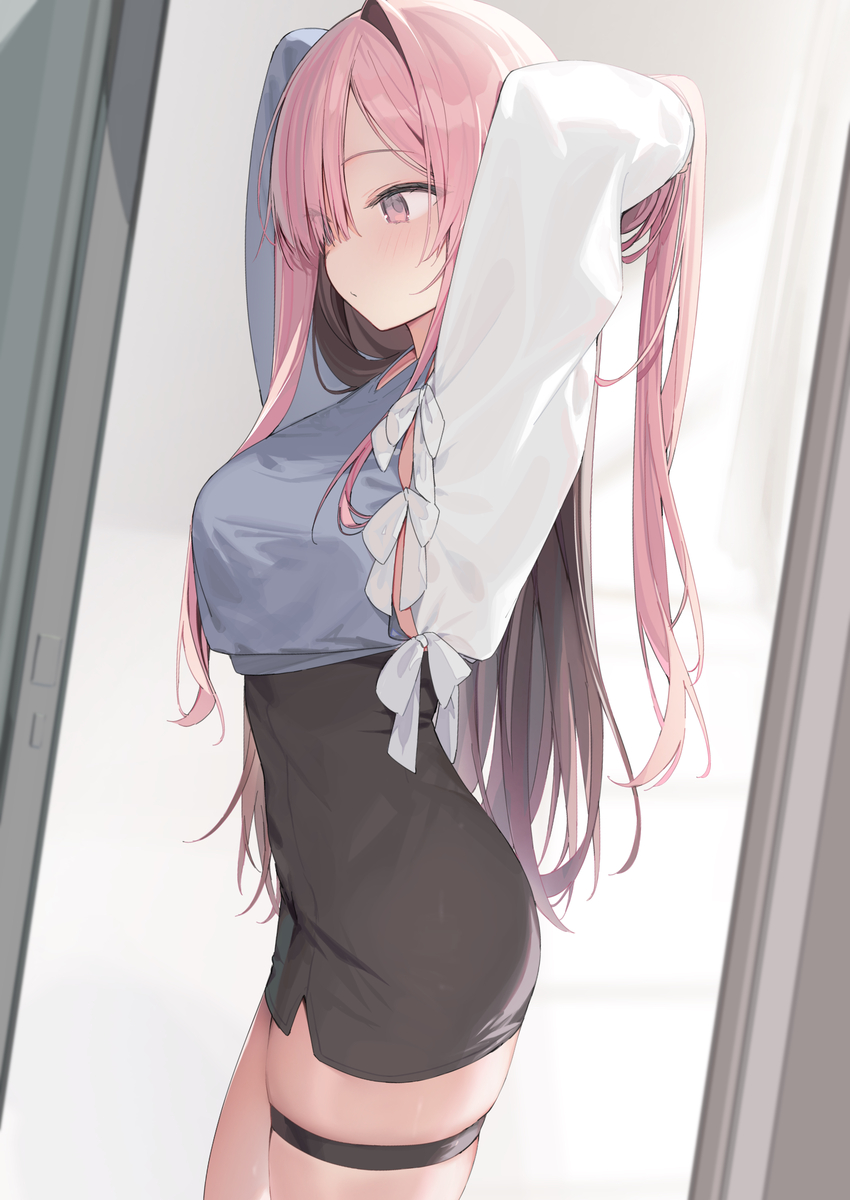 This is a pixiv picture whose title is 仮入部に行っt………入部を決めた.