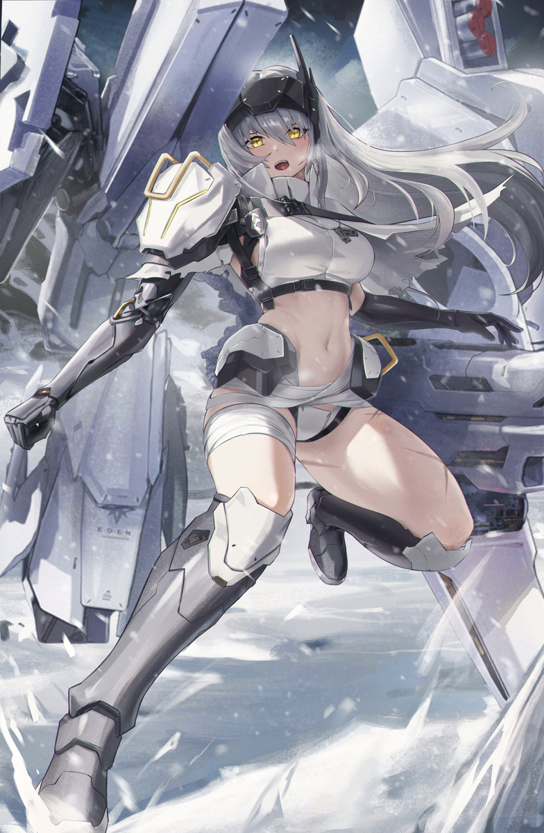 This is a pixiv picture whose title is Snow white.