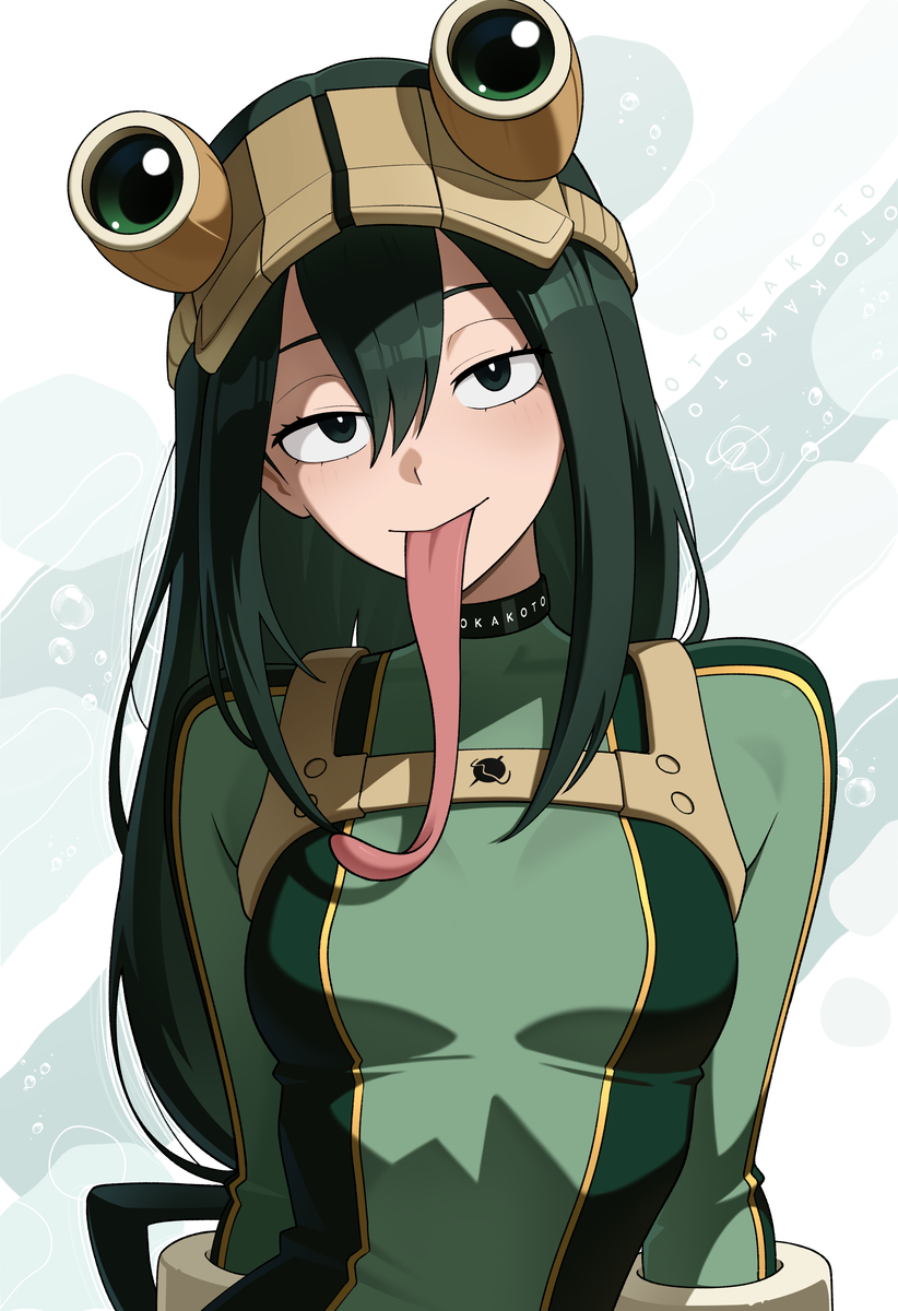 This is a pixiv picture whose title is Tsuyu Asui ~⊹⋆𓆏⊹₊.