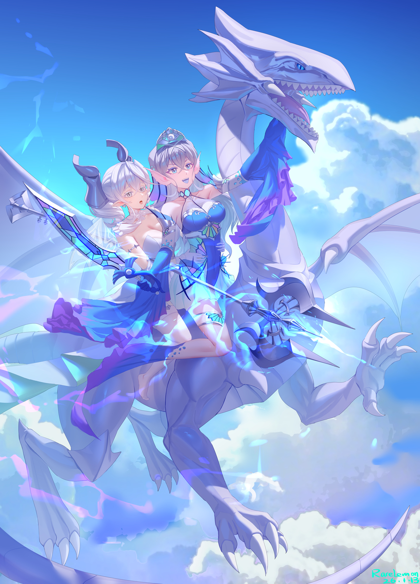 This is a pixiv picture whose title is 白龙骑士.