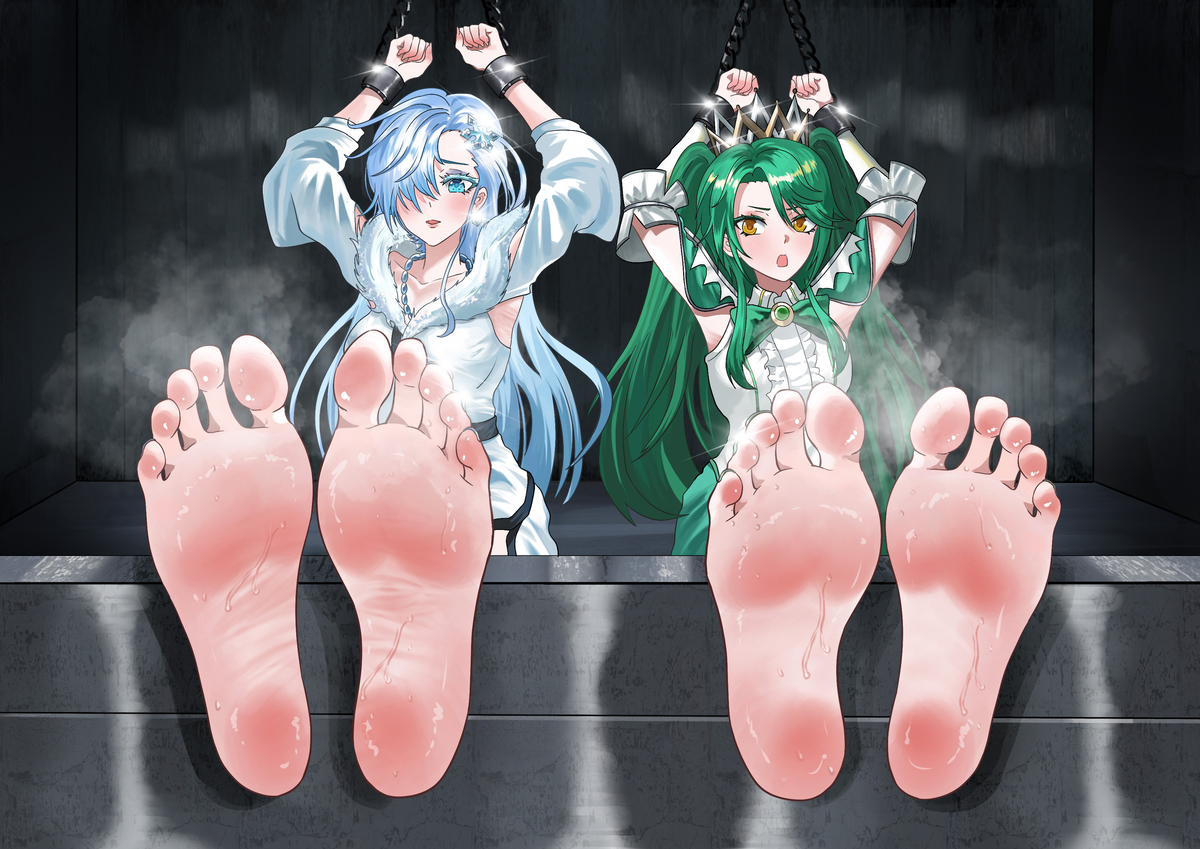 This is a pixiv picture whose title is 斗罗大陆：冰帝雪帝双人拷问.