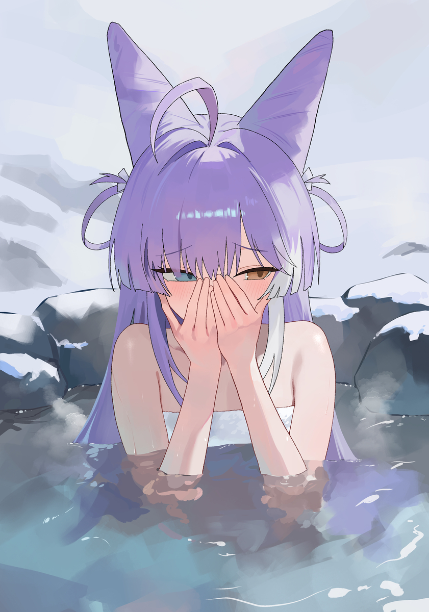 This is a pixiv picture whose title is 겨울.