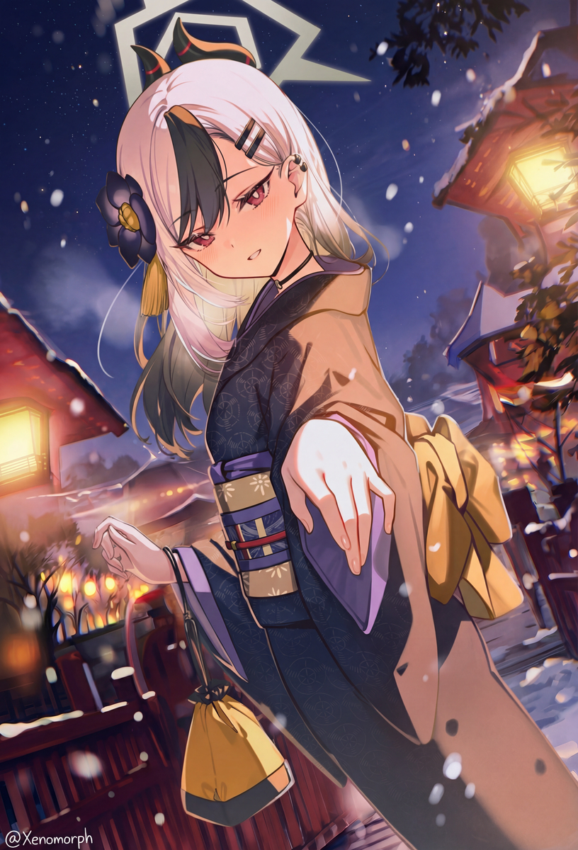 This is a pixiv picture whose title is カヨコ(正月).