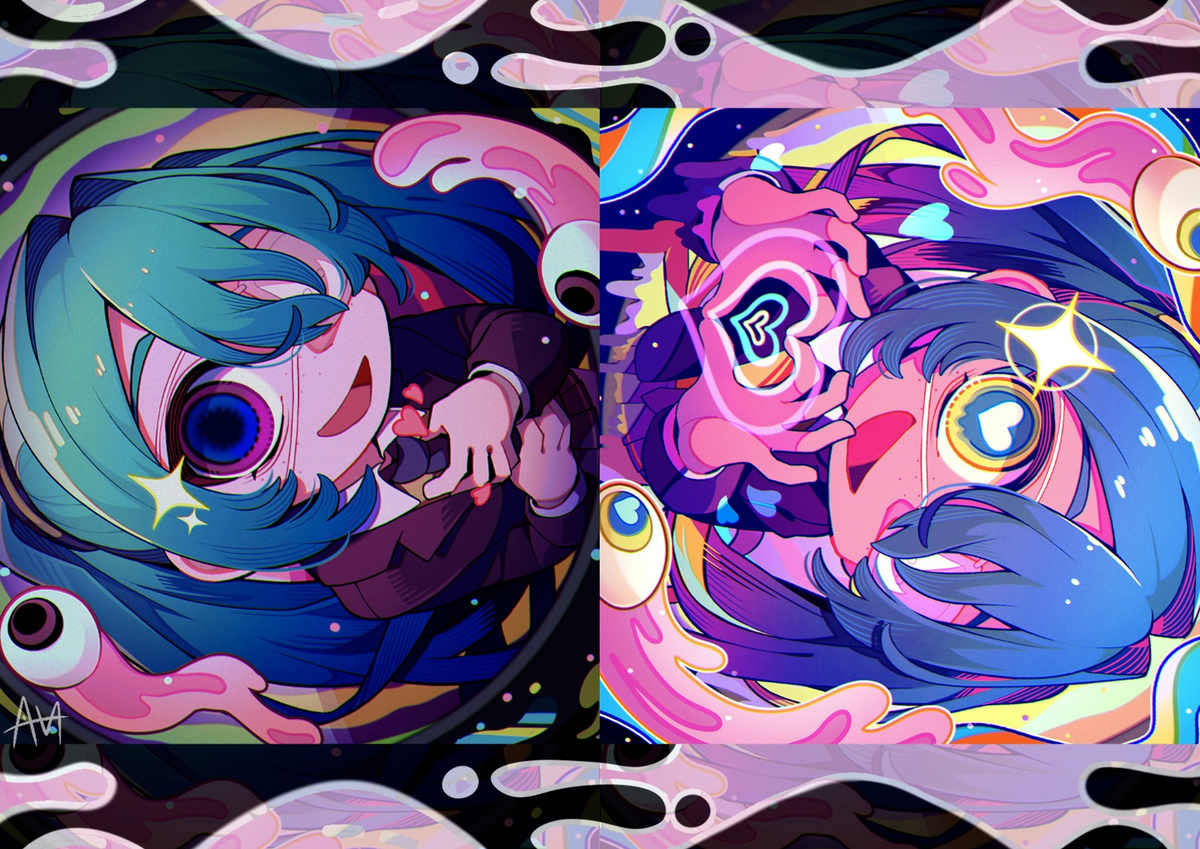 This is a pixiv picture whose title is とける.