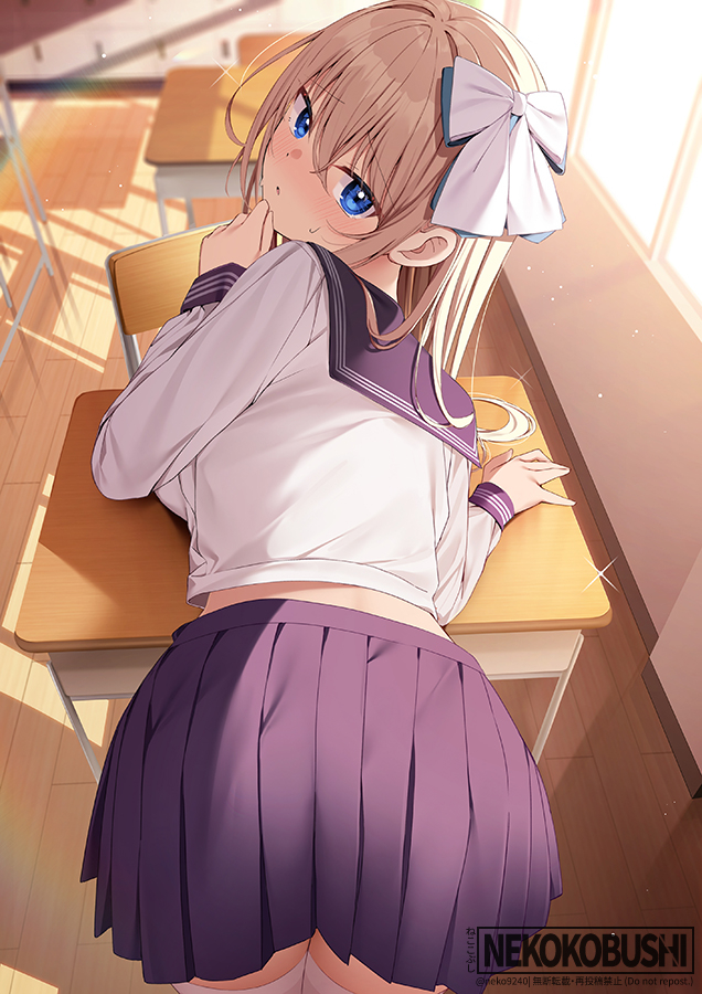 This is a pixiv picture whose title is 「えっ...こっ、ここで…？」.