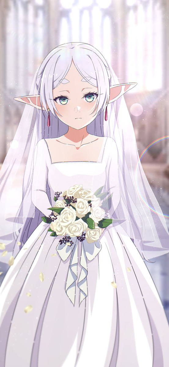 This is a pixiv picture whose title is ウエディングフリーレン.