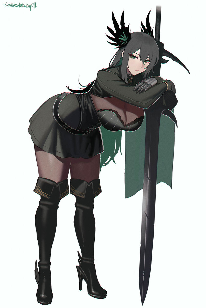 This is a pixiv picture whose title is oc request work.