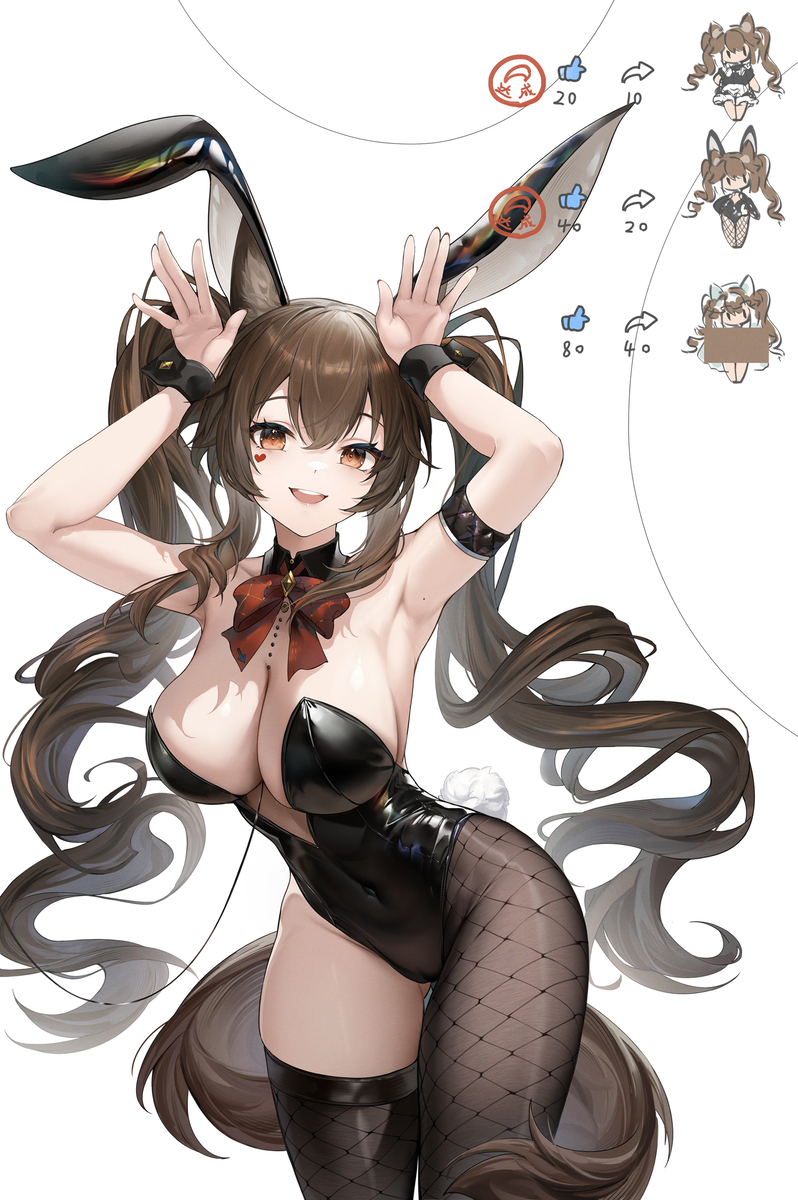 This is a pixiv picture whose title is 安洁莉娜兔女郎.