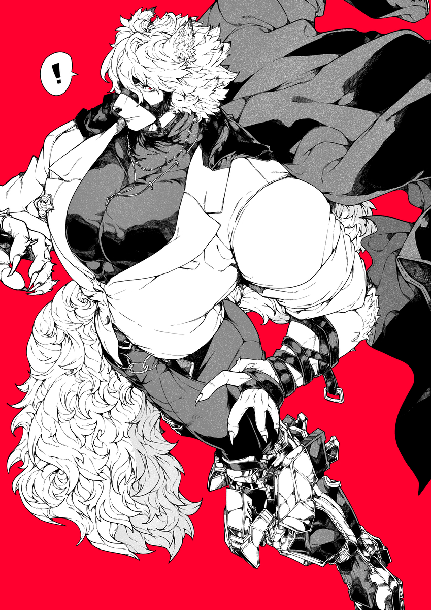 This is a pixiv picture whose title is ライカンさん！.