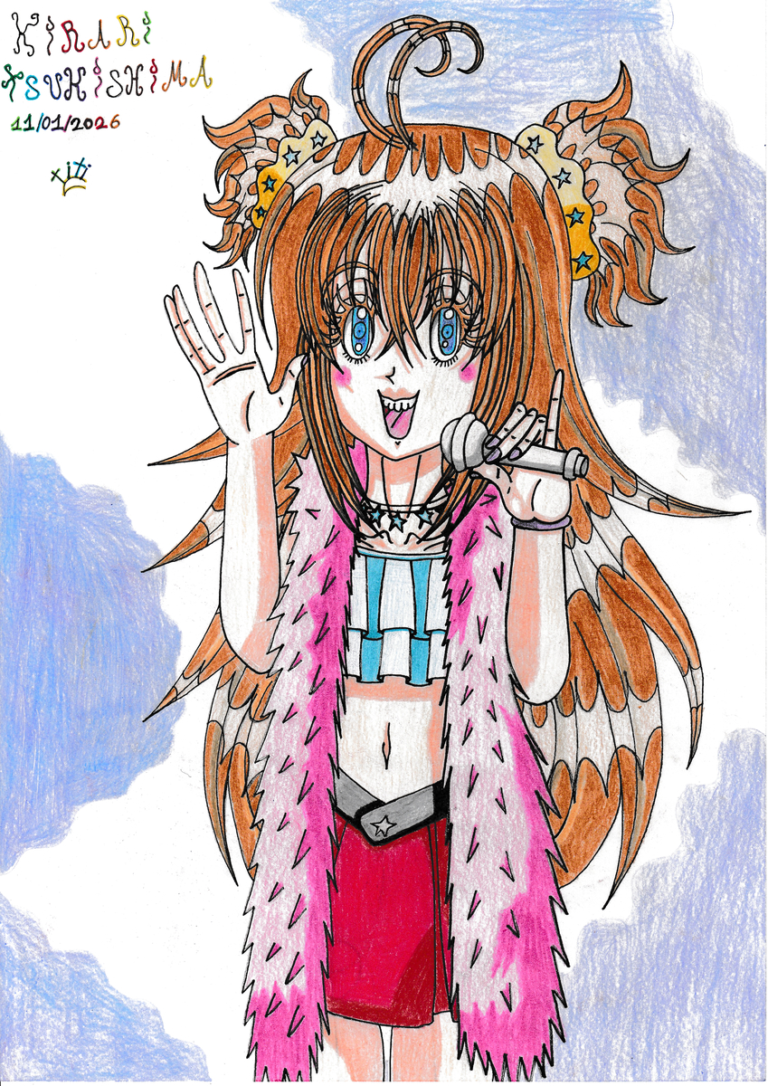 This is a pixiv picture whose title is 月島きらり🌟🎤💖✨🍰🐱👗😍💅🏻🎀.