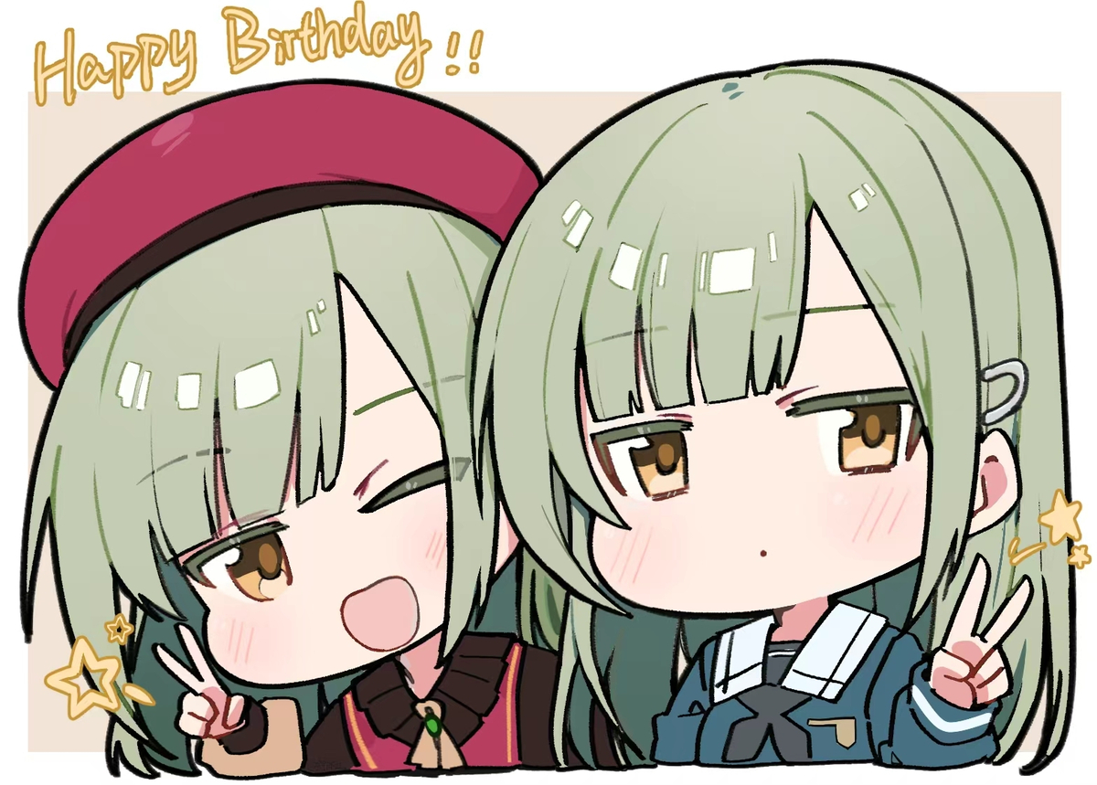 This is a pixiv picture whose title is 🎂HappyBirthday 🎂.