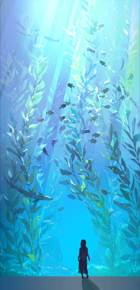 This is a pixiv picture whose title is 海生館巨藻森林2026.