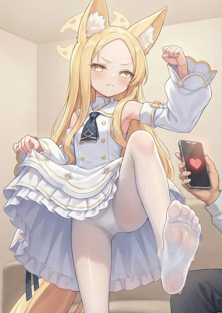 This is a pixiv picture whose title is 【碧蓝档案】強制催眠ツール！？？.