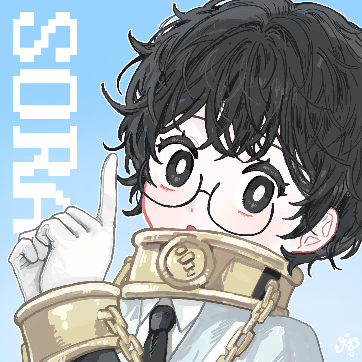 This is a pixiv picture whose title is 검지 제자.