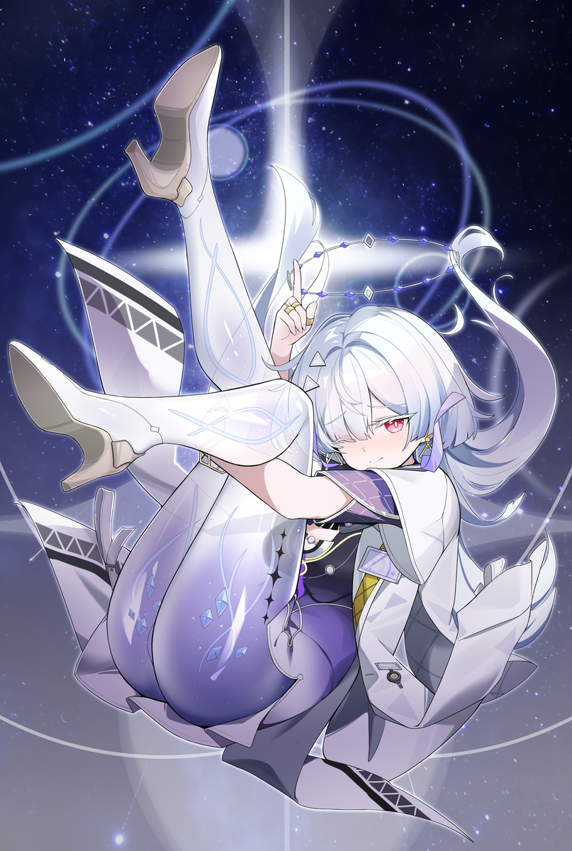 This is a pixiv picture whose title is 终有一天，我们将……转动整个宇宙.