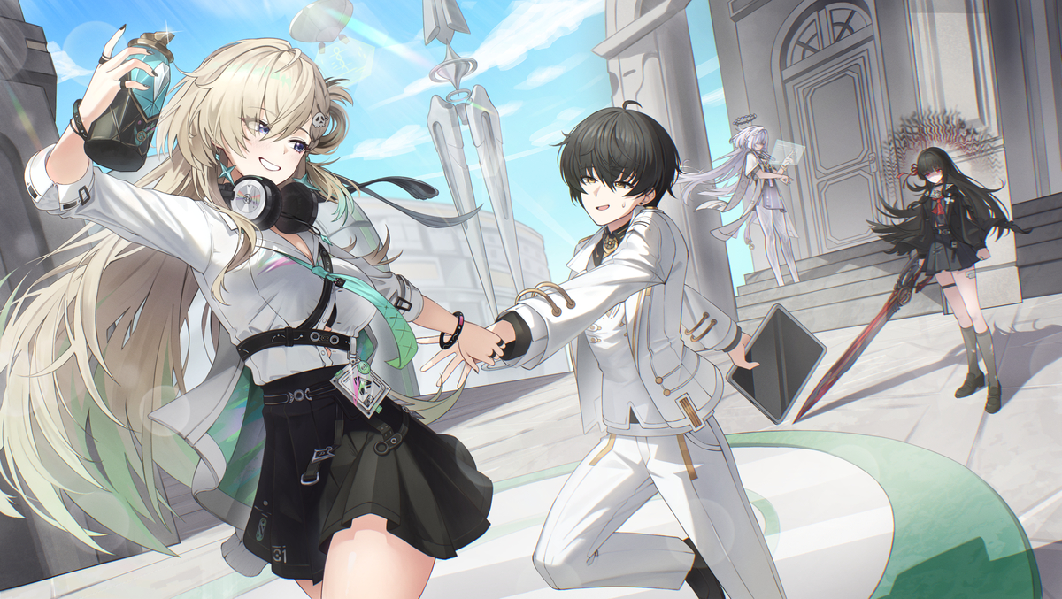 This is a pixiv picture whose title is 🏫.