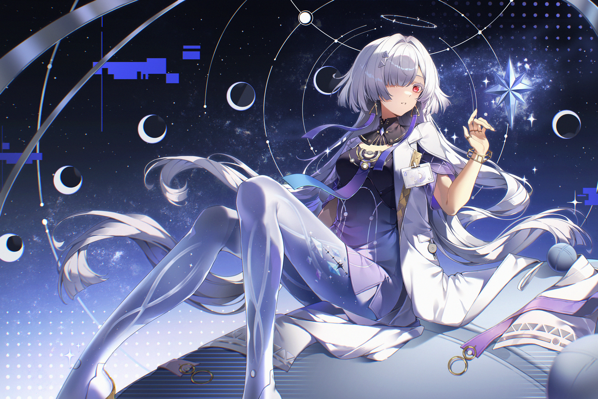 This is a pixiv picture whose title is 纵使星光于无穷远.