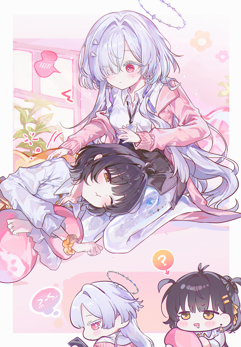 This is a pixiv picture whose title is 充電中💭（精神的に）.