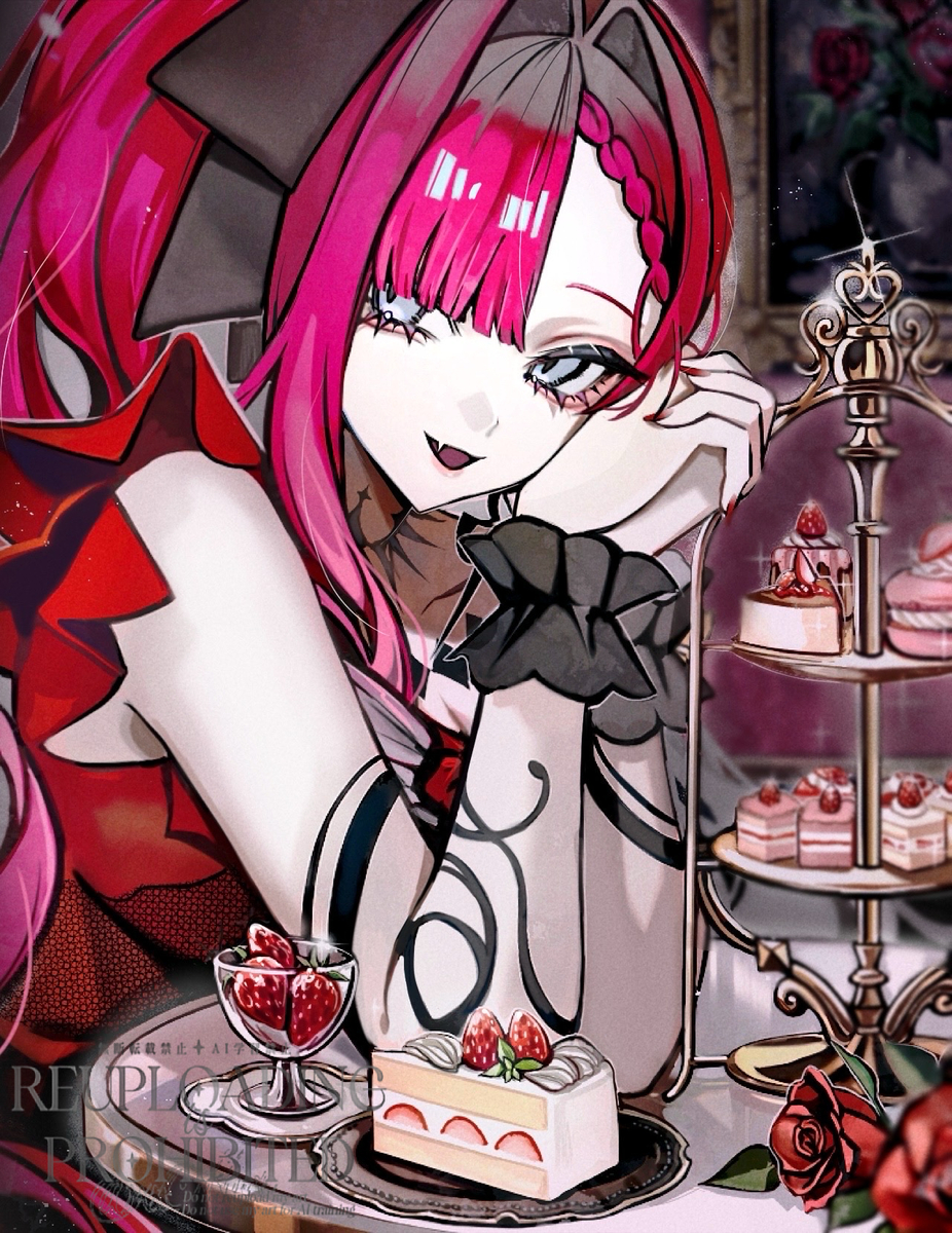 This is a pixiv picture whose title is いちごの日.