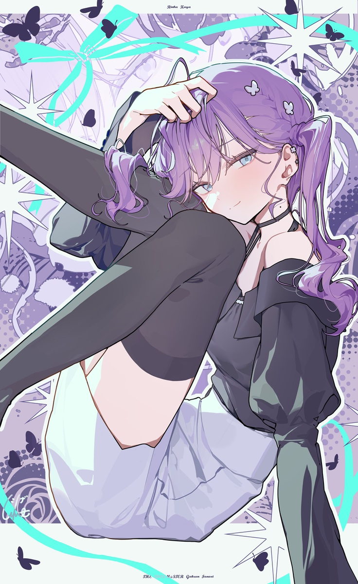 This is a pixiv picture whose title is 賀陽燐羽.