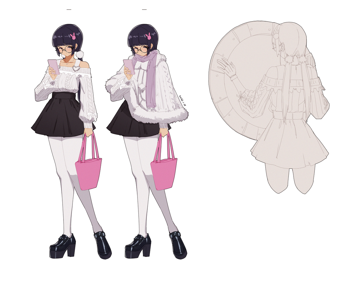 This is a pixiv picture whose title is 练习.