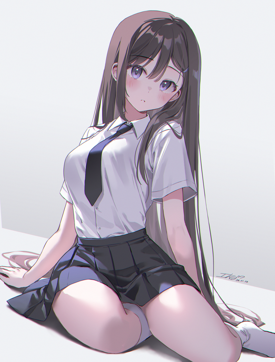 This is a pixiv picture whose title is 制服.