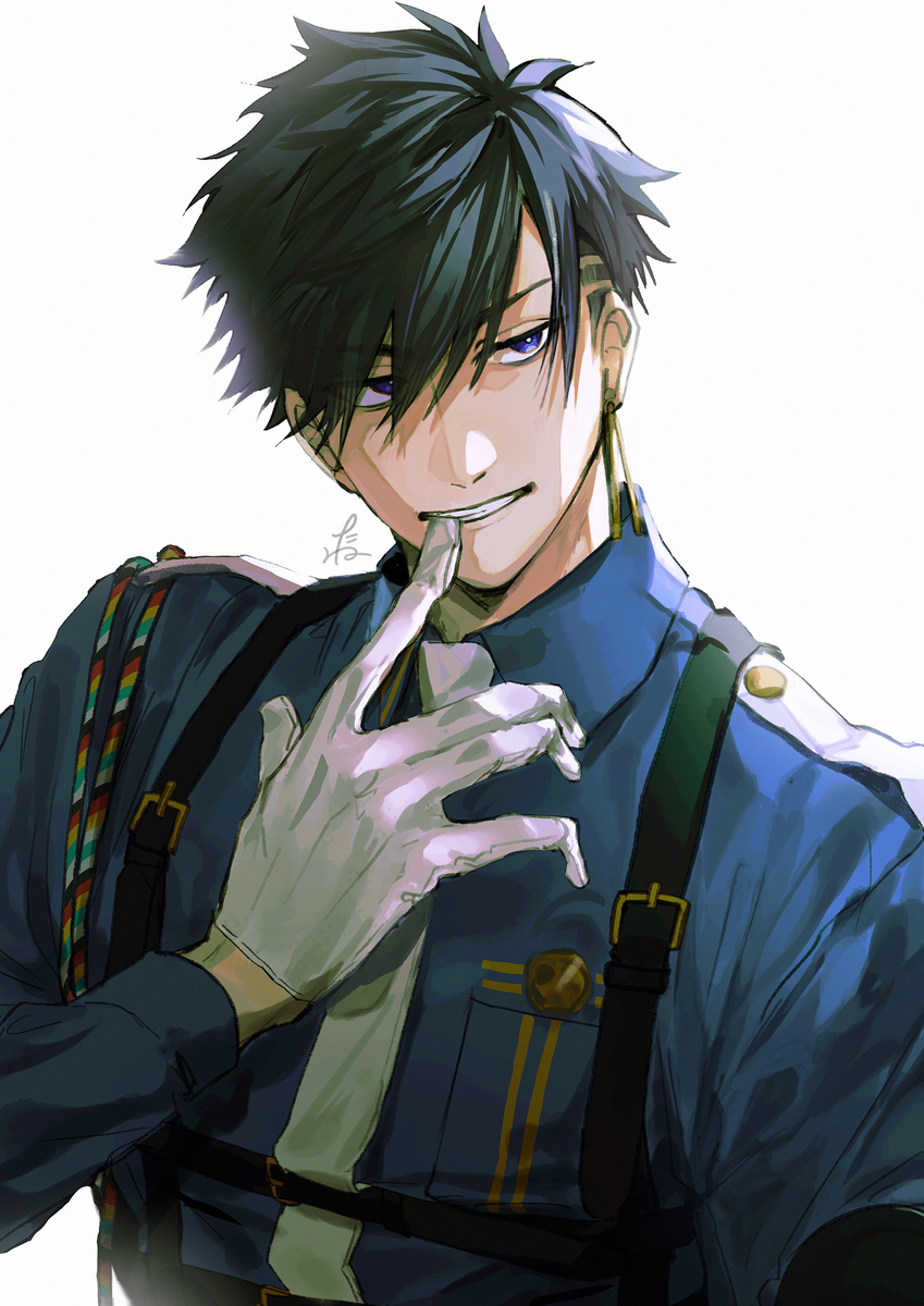 This is a pixiv picture whose title is 刀のおまわりさん🚨.