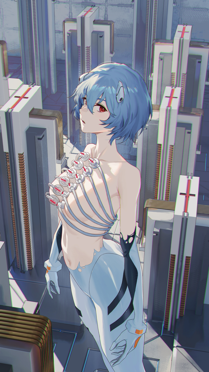 This is a pixiv picture whose title is 綾波レイ.