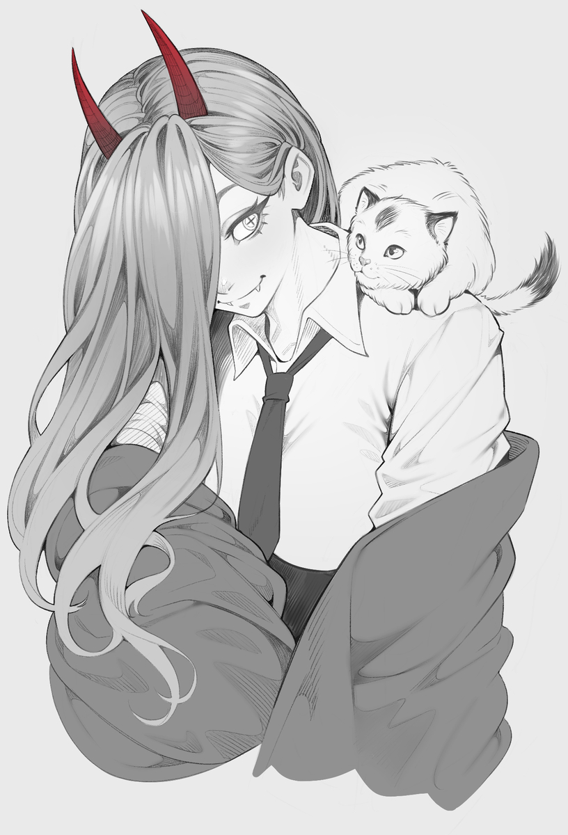 This is a pixiv picture whose title is Power + some random doodles.