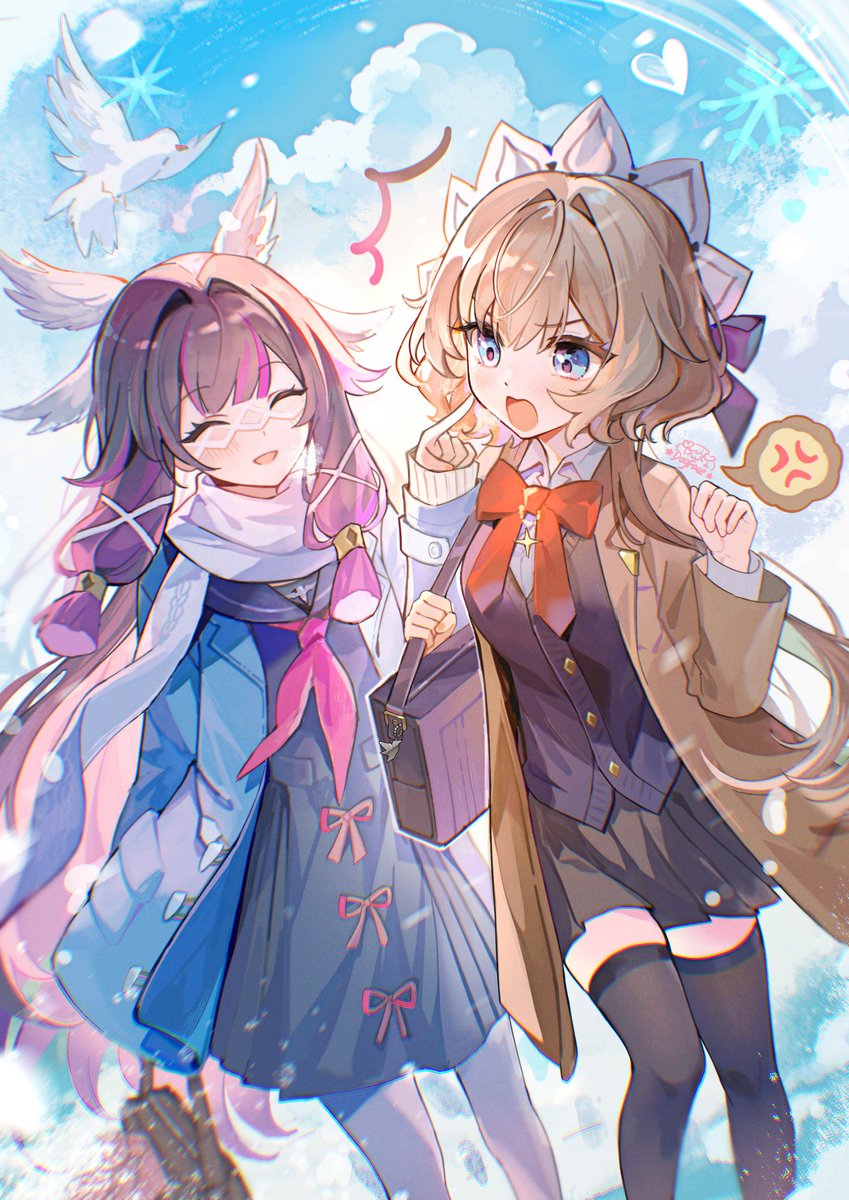 This is a pixiv picture whose title is 暖雪❄️期待会有再度相见时.